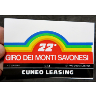 ADESIVO 1984 - 22° GIRO DEI MONTI SAVONESI - RALLY