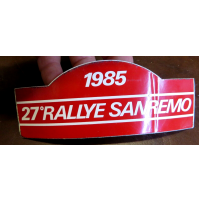ADESIVO - 1985 - 27° RALLYE SANREMO -