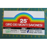 ADESIVO - 25° GIRO DEI MONTI SAVONESI - 1987 -