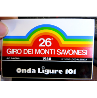 ADESIVO - 26° GIRO DEI MONTI SAVONESI - 1988 - RADIO ONDA LIGURE 101 -