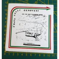 ADESIVO - 3° RALLY VALLI GENOVESI - SET 1990 -