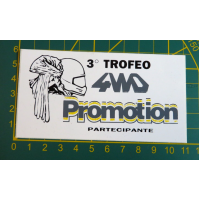 ADESIVO - 3° TROFEO 4WD PROMOTION BARDINETO 1989 - PARTECIPANTE -