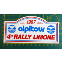 ADESIVO - 4° RALLY LIMONE 1987 - PIEMONTE