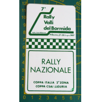 ADESIVO 7° RALLY VALLI DEL BORMIDA - RALLY NAZIONALE - 1987