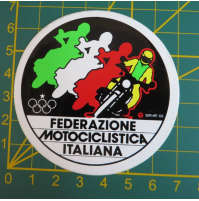 ADESIVO - FEDERAZIONE MOTOCICLISTICA ITALIANA - F.M.I.