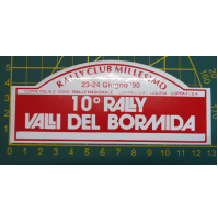 ADESIVO VINTAGE - 10° RALLY VALLI DEL BORMIDA - 1990