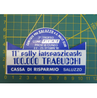 ADESIVO VINTAGE - 11° RALLY INTERNAZIONALE 100.000 TRABUCCHI 1981