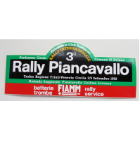 ADESIVO VINTAGE - 3° RALLY PIANCAVALLO - 1982 - AUTOMOBILE CLUB PORDENONE FIAMM