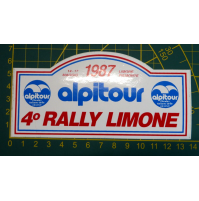 ADESIVO VINTAGE - 4° RALLY LIMONE PIEMONTE - 1987