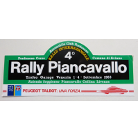 ADESIVO VINTAGE - 4° RALLY PIANCAVALLO - 1983 - AUTOMOBILE CLUB PORDENONE - -