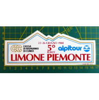 ADESIVO VINTAGE - 5° RALLY LIMONE PIEMONTE - 1988 ALPITOUR -