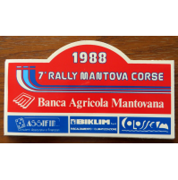 ADESIVO VINTAGE - 7° RALLY MANTOVA CORSE - 1988
