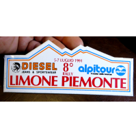 ADESIVO VINTAGE - 8° RALLY LIMONE PIEMONTE - LUGLIO 1991 -
