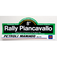 ADESIVO VINTAGE - 8° RALLY PIANCAVALLO - 1987 - AUTOMOBILE CLUB PORDENONE - -