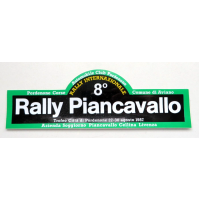 ADESIVO VINTAGE - 8° RALLY PIANCAVALLO - 1987 - AUTOMOBILE CLUB PORDENONE -