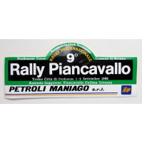 ADESIVO VINTAGE - 9° RALLY PIANCAVALLO - 1988 - AUTOMOBILE CLUB PORDENONE - -