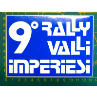 ADESIVO VINTAGE - 9° RALLY VALLI IMPERIESI -