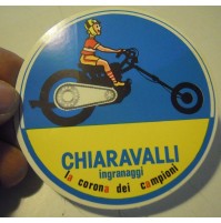 ADESIVO VINTAGE - CHIARAVALLI INGRANAGGI LA CORONA  - ANNI '70   C11-478