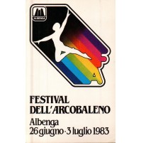 ADESIVO VINTAGE - FESTIVAL DELL'ARCOBALENO ALBENGA 1983 -  C7-277