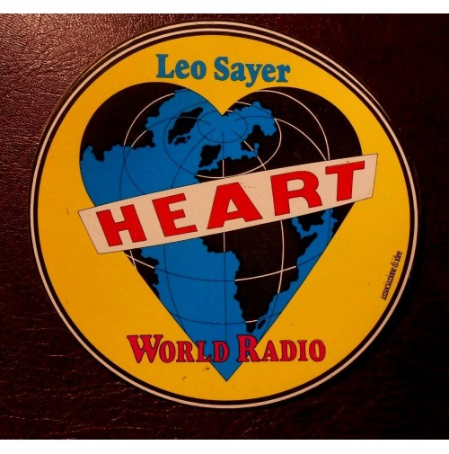 ADESIVO VINTAGE - LEO SAYER HEART WORLD RADIO - 