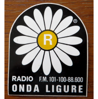 ADESIVO VINTAGE - RADIO ONDA LIGURE 101 - ALBENGA