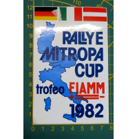 ADESIVO VINTAGE - RALLYE MITROPA CUP Trofeo FIAMM - 1982 -