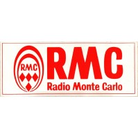 ADESIVO VINTAGE - RMC RADIO MONTE CARLO RADIOMONTECARLO MONACO