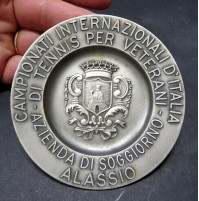 ALASSIO CAMPIONATI INTERNAZIONALI D'ITALIA DI TENNIS PER VETERANI - PIATTINO