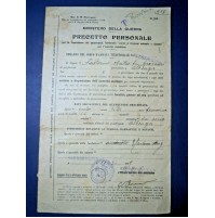 ALESSANDRIA 1927 - PRECETTO PERSONALE REQUISIZIONE MULI PER USO MILITARE ALBENGA