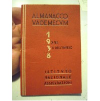 ALMANACCO VADEMECUM - 1938 ISTITUTO NAZIONALE ASSICURAZIONI CUNEO -  C11-679