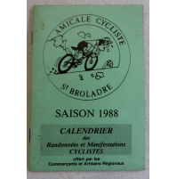 AMICALE CYCLISTE St BROLADRE - SAISON 1988 - CALENDRIER -