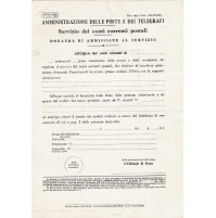 AMMINISTRAZIONE DELLE POSTE E TELEGRAFI CONTI CORRENTI POSTALI 1940 18-21