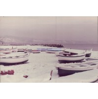 ANNI '80 - FOTOGRAFIA DI ALBENGA SOTTO LA NEVE - NEVICATA STRAORDINARIA (C13-477