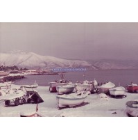 ANNI '80 - FOTOGRAFIA DI ALBENGA SOTTO LA NEVE - NEVICATA STRAORDINARIA (C13-479