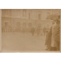 ANTICA FOTO del 1916 - CONSEGNA DELLA LEGIONE D'ONORE FRANCESE -