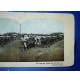 ANTICA FOTOGRAFIA CARTONATA STEREOSCOPICA - JAPANESE TROOPS TRAIN SEOUL KOREA