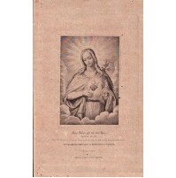 ANTICA STAMPA SANTO / SANTINO = Maria Giglio della Trinità  - REGENSBURG 