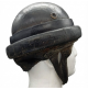 ANTICO CASCO CASCHETTO ELMETTO DA MOTOCICLISTA POLIZIA O CARRISTA ITALIANO