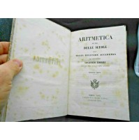 ARITMETICA AD USO DELLE SCUOLE DELLA REGIA MILITARE ACCADEMIA 1845 TORINO