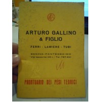 ARTURO GALLINO & FIGLIO - FERRI LAMIERE TUBI GENOVA PONTEDECIMO VINTAGE (L-5)