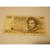 Austria, 20 Schilling Banknote, 1986, A 008697 G ZWANZIG SCHILLING 21-190