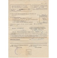 BANCA COMMERCIALE ITALIANA 1937 DOCUMENTO PER CAMBIO VALUTARIO FRANCHI  3-351BIS