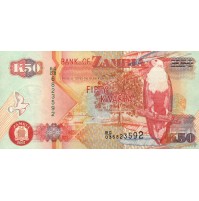 BANCONOTA - Bank of Zambia 50 KWACHA  FDS - UNC
