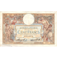 BANCONOTA DA 100 FRANCHI CENT FRANCS 1935 -