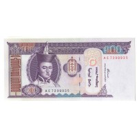 BANCONOTA Mongolia - banconota non circolata da 100 Tughrik - 2008  (7)