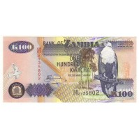 BANK OF ZAMBIA ONE HUNDRED KWACHA 2003  FDS  UNCIRCULATED  (7)