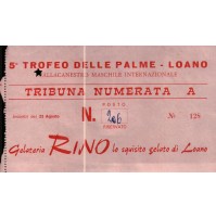 BIGLIETTO ANNI '70 - 5° TROFEO DELLE PALME LOANO - PALLACANESTRO MASCHILE INTER