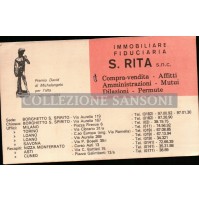 BIGLIETTO DA VISITA 1970/80 - IMMOBILIARE S. RITA - BORGHETTO SANTO SPIRITO SV