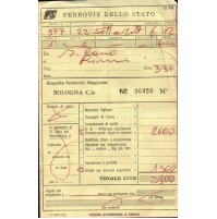 BIGLIETTO DEL TRENO FERROVIE F.S. MILANO / RIMINI - 1987 -  (C10-898)
