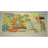 BIGLIETTO DELLA LOTTERIA ITALIA 1990- CON TAGLIANDO C11-588